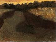 Edgar Degas Wheatfield and Row of Trees